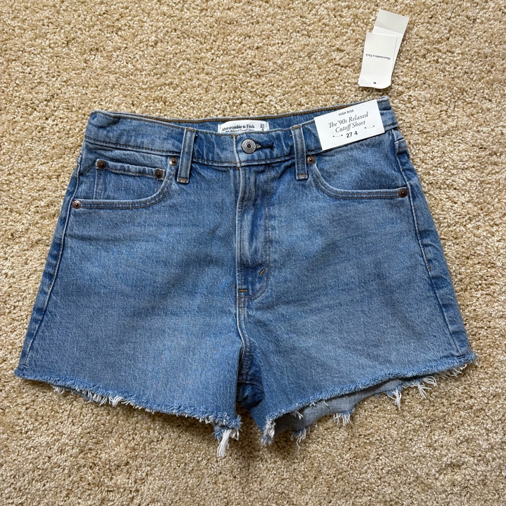 Abercrombie & Fitch Blue Jean Shorts